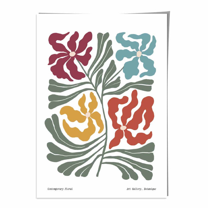 Contemporary Boho Floral Poster No. 1 Botanical | Bowlift