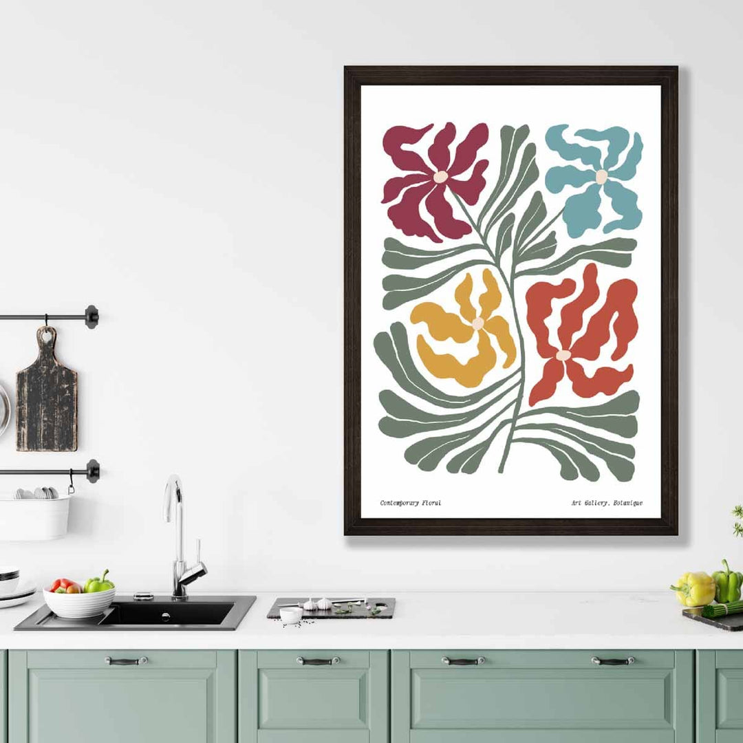 Contemporary Boho Floral Poster No. 1 Botanical | Bowlift