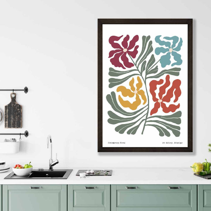 Contemporary Boho Floral Poster No. 1 Botanical | Bowlift
