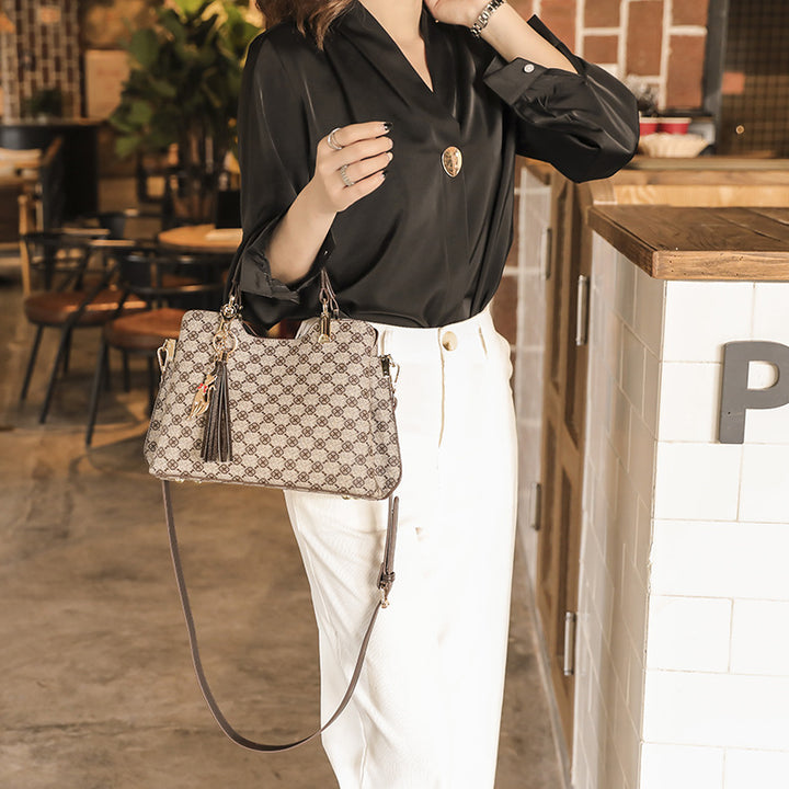 Chic Patterned Handbag