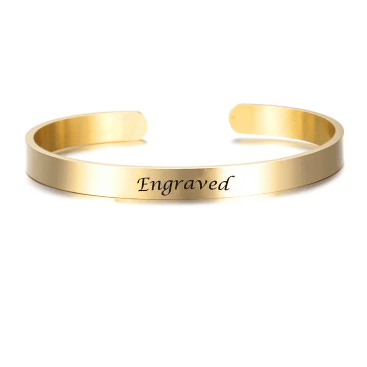 BowLift | Stainless Steel Bracelet with Engraving for Individual Elegance