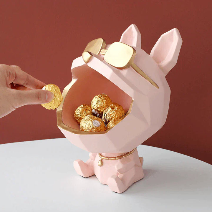 Decorative storage bowl - elegant solution for displaying dog figurines Bowlift