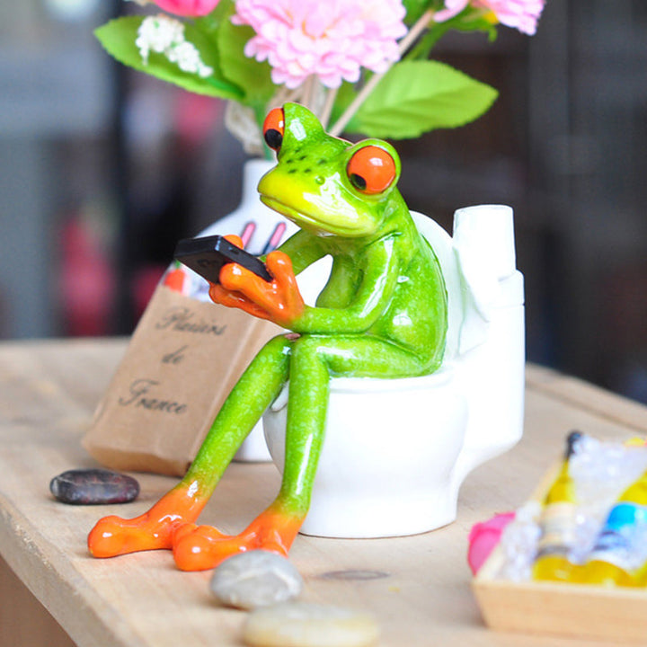 BowLift | Festival Frog Resin Crafts Frog Pastoral Ornament