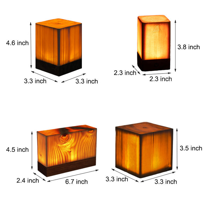 Stylish LED Table Lamp - WoodGlow | Bowlift