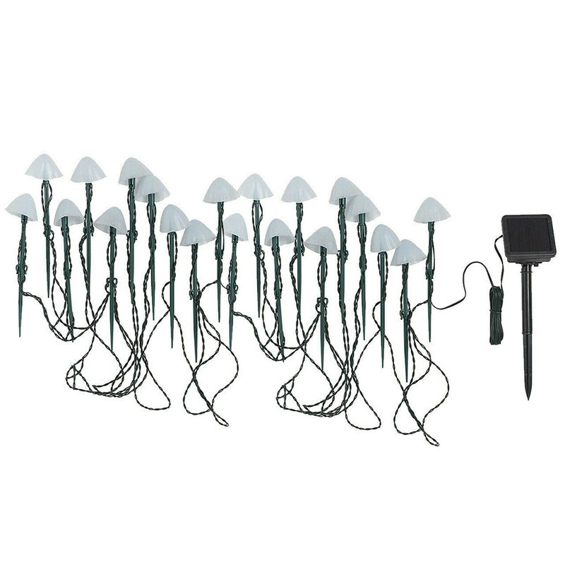 BowLift | LED Solar String Lights Ground Stake Mushroom Lights