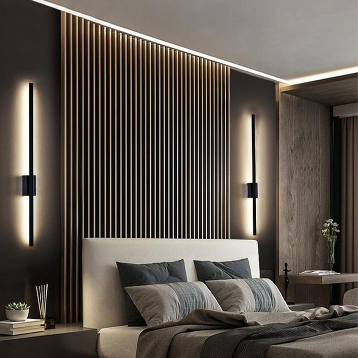 BowLift | Industrial Minimalist Long LED Iron Wall Lights for Contemporary Living Room Décor and Stylish Illumination
