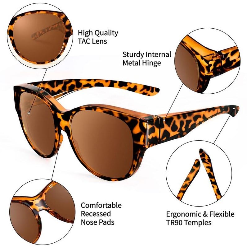 Oversized Cat-Eye Sunglasses UV400 Polarized | Bowlift