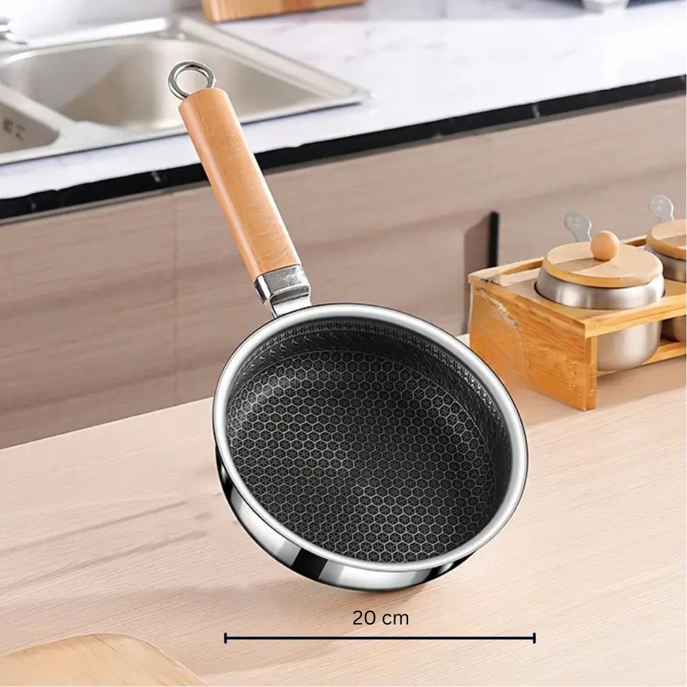 BowLift | Nature Grip Stainless Steel Pan