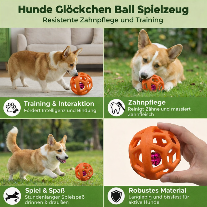 Kauball made of natural rubber with bell Bowlift