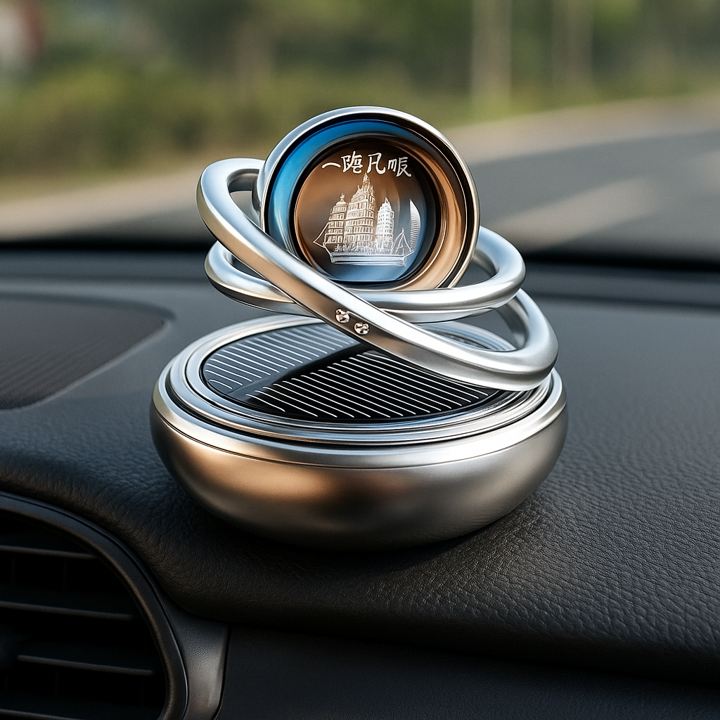 EcoFresh | Solar Car Air Freshener – Odour Elimination – Continuous Fragrance – Stylish Dashboard Design – No Batteries Needed Bowlift