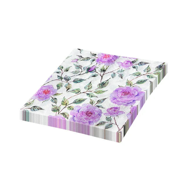 20pcs Green Plant Printed Napkin Papers Mouth Wiping Cloth Paper Towel | Bowlift