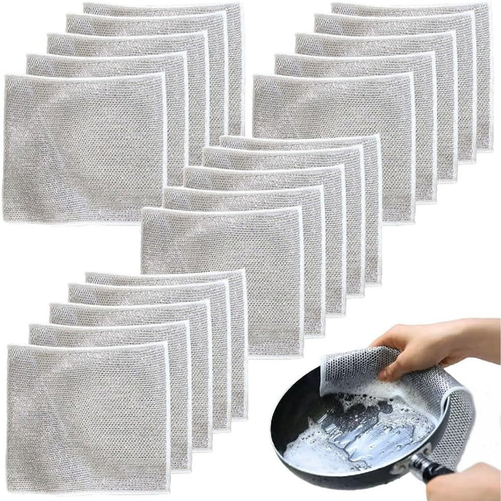 Multi-Purpose Non-scratch Wire Dish Cloth for Wet and Dry | Bowlift