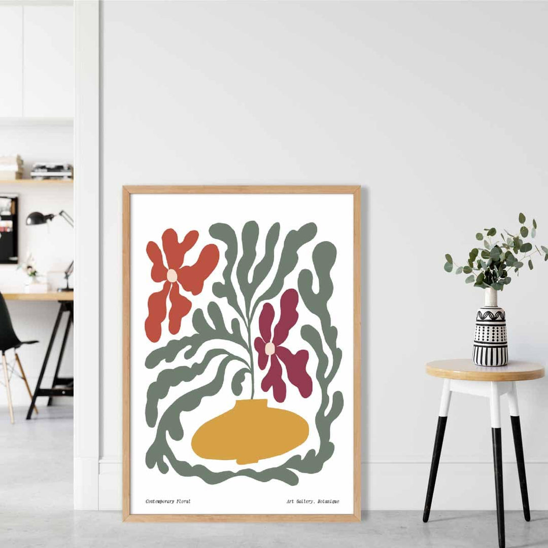 Contemporary Boho Floral Poster No. 2 Botanical | Bowlift