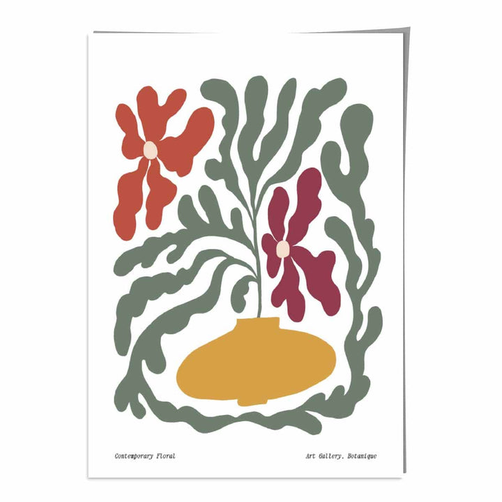 Contemporary Boho Floral Poster No. 2 Botanical | Bowlift