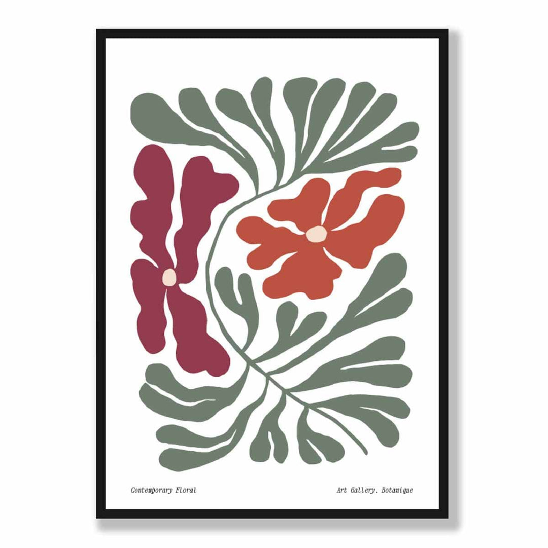 Contemporary Boho Floral Poster No. 4 Botanical | Bowlift