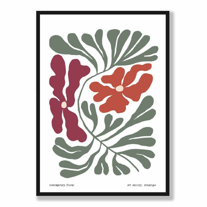 Contemporary Boho Floral Poster No. 4 Botanical | Bowlift