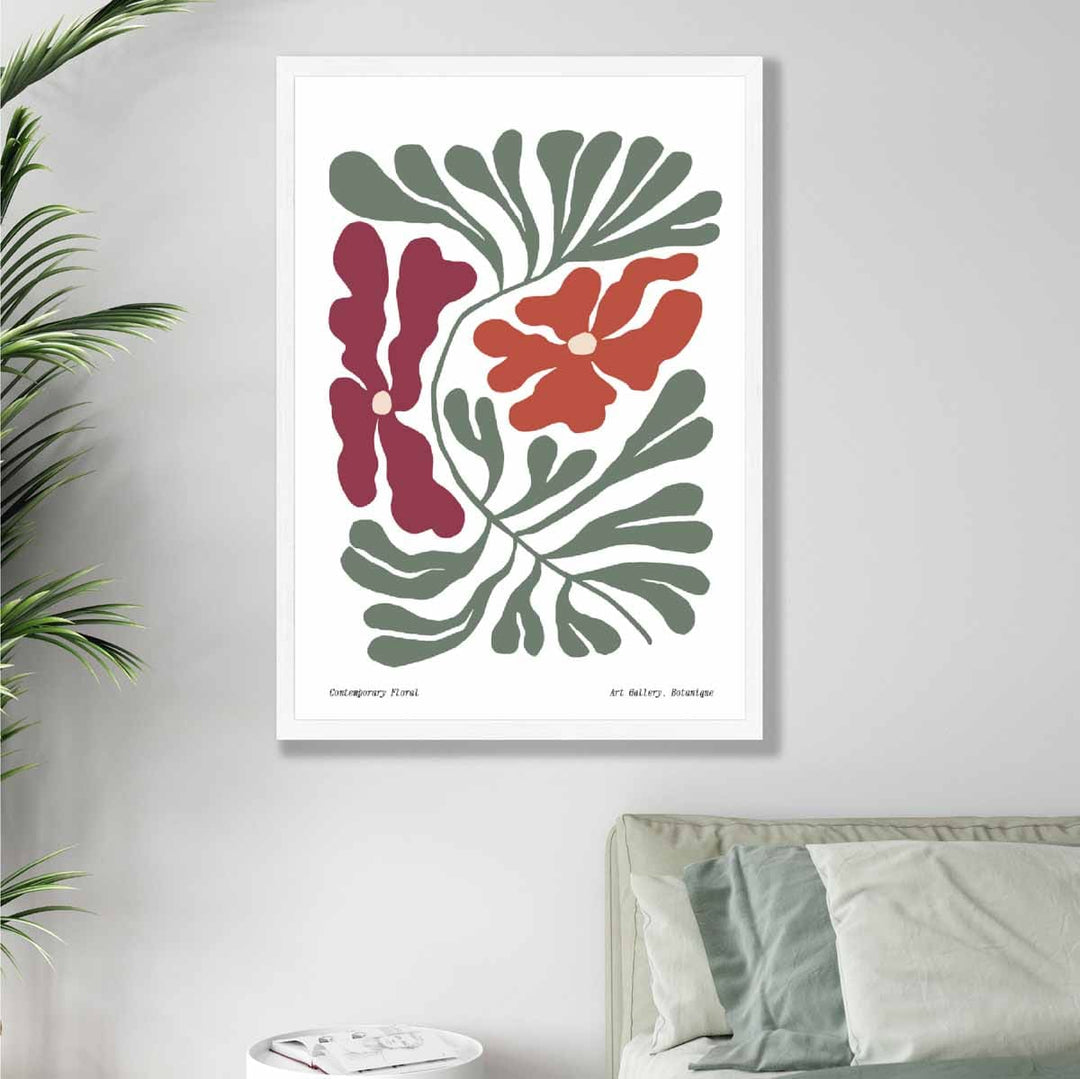 Contemporary Boho Floral Poster No. 4 Botanical | Bowlift