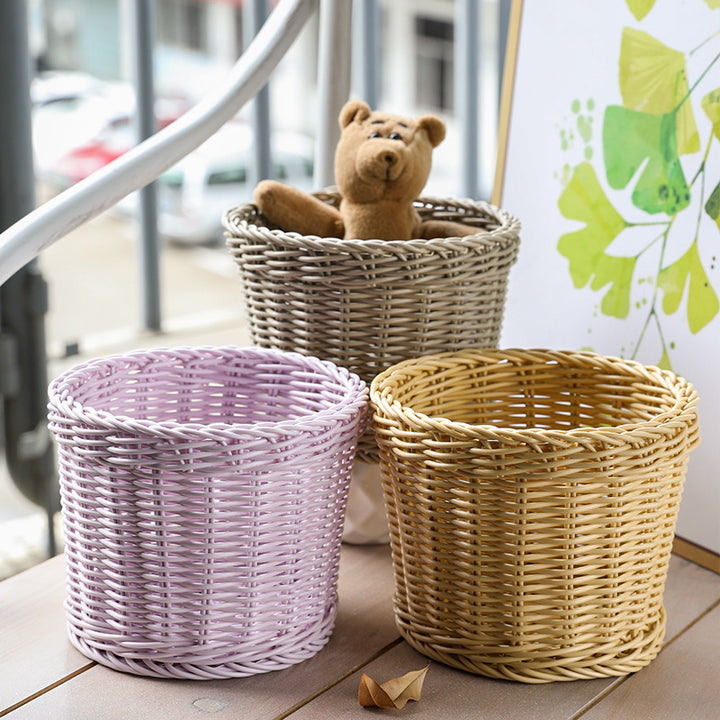 Unisex Round Storage Bowl made of woven material Bowlift
