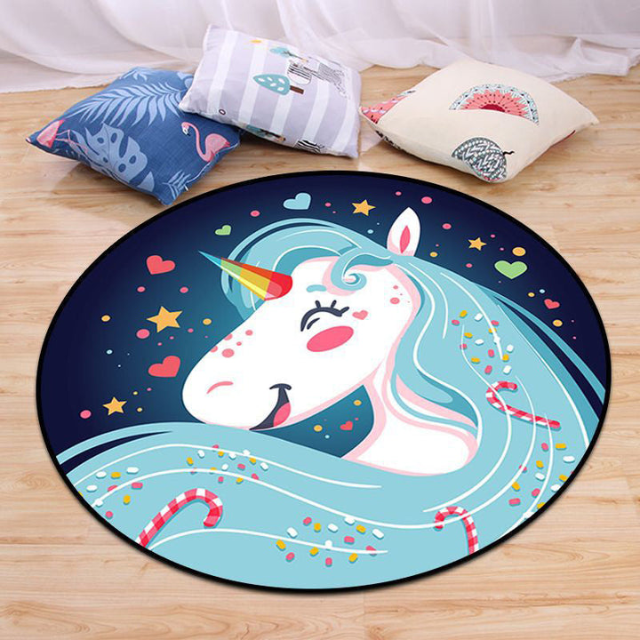 BowLift | Nordic Bedroom Carpet Multi-Color Animal Carpet Synthetic Non-Slip Washable Pet Friendly Carpet