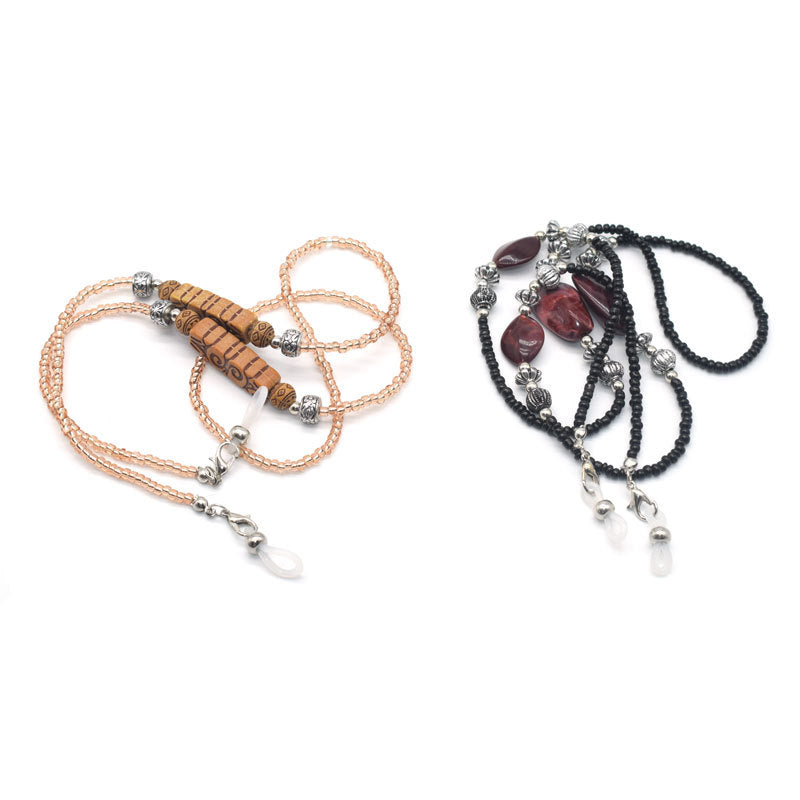 Elegant Beaded Eyewear Holder Chain Bowlift