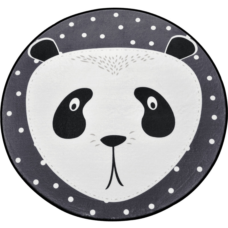BowLift | Creative Cartoon Area Rug Multi Colors Animals with Dotted Background Carpet Washable Pet Friendly Non-Slip Rug for Children's Room