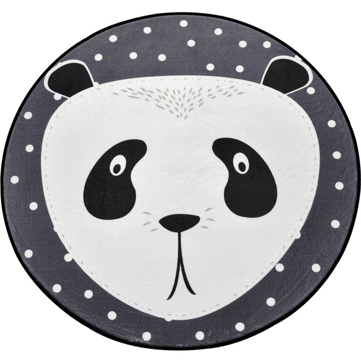 BowLift | Creative Cartoon Area Rug Multi Colors Animals with Dotted Background Carpet Washable Pet Friendly Non-Slip Rug for Children's Room