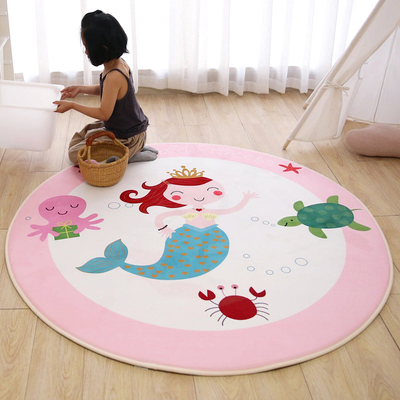 BowLift | Cartoon Children Room Carpet Multicolored Animal Carpet Cotton Pet-friendly Machine Washable Indoor Carpet