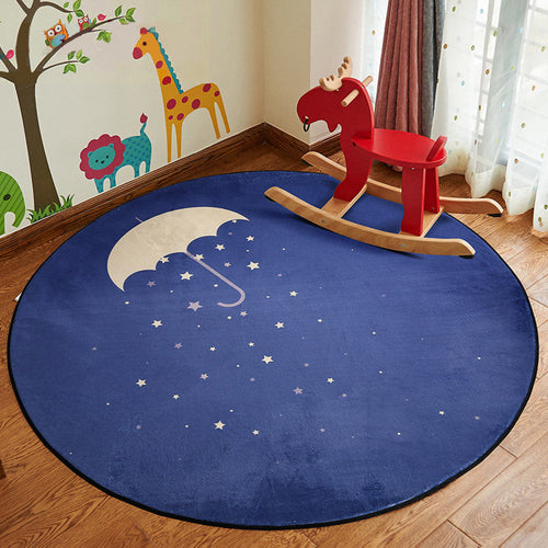 BowLift | Stylish Cartoon Rug Multicolor Fairy Tale World Rug Non-Slip Backing Machine Washable Stain Resistant Rug for Kindergarten