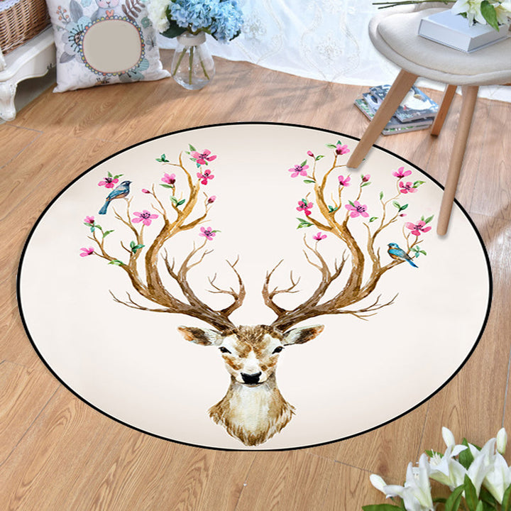 BowLift | Aesthetics Animal Pattern Carpet Multifunctional Colorful Cartoon Carpet Polyester Machine Washable Non-Slip Back Pet-Friendly Carpet for Children's Room