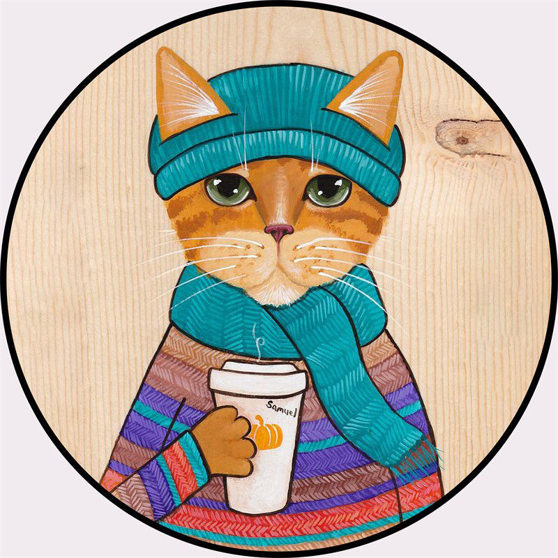 BowLift | Creative Colorful Cartoon Rug Synthetic Animal Portrait Man Pattern Rug Non-Slip Washable Pet Friendly Rug for Room