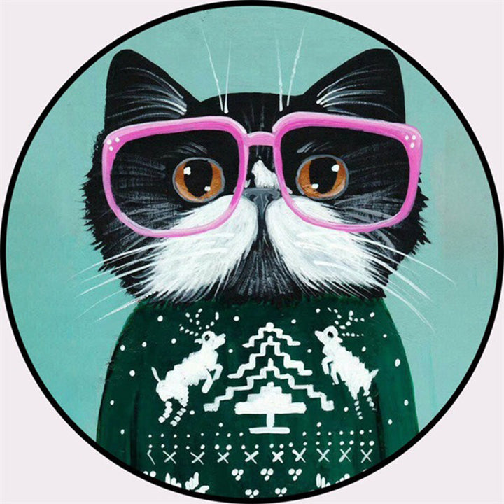 BowLift | Creative Colorful Cartoon Rug Synthetic Animal Portrait Man Pattern Rug Non-Slip Washable Pet Friendly Rug for Room