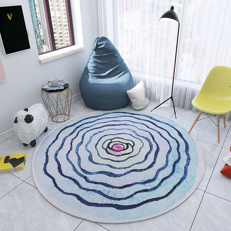 BowLift | Multicolored Bedroom Rug Children Flower Rug Cotton Machine Wash Animal Friendly Area Rug
