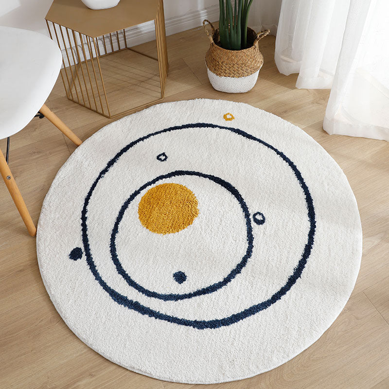 BowLift | Multicolored Bedroom Rug Children Flower Rug Cotton Machine Wash Animal Friendly Area Rug