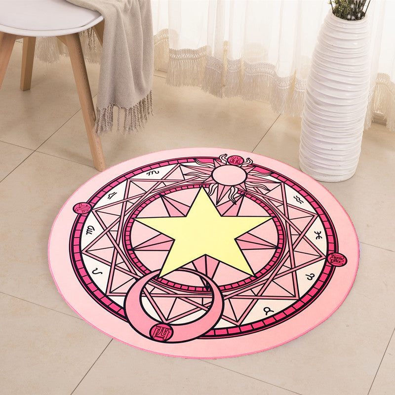 BowLift | Educational Cartoon Rug Multi Colored Pattern Carpet Machine Washable Pet Friendly Non-Slip Back Rug for Kids Room