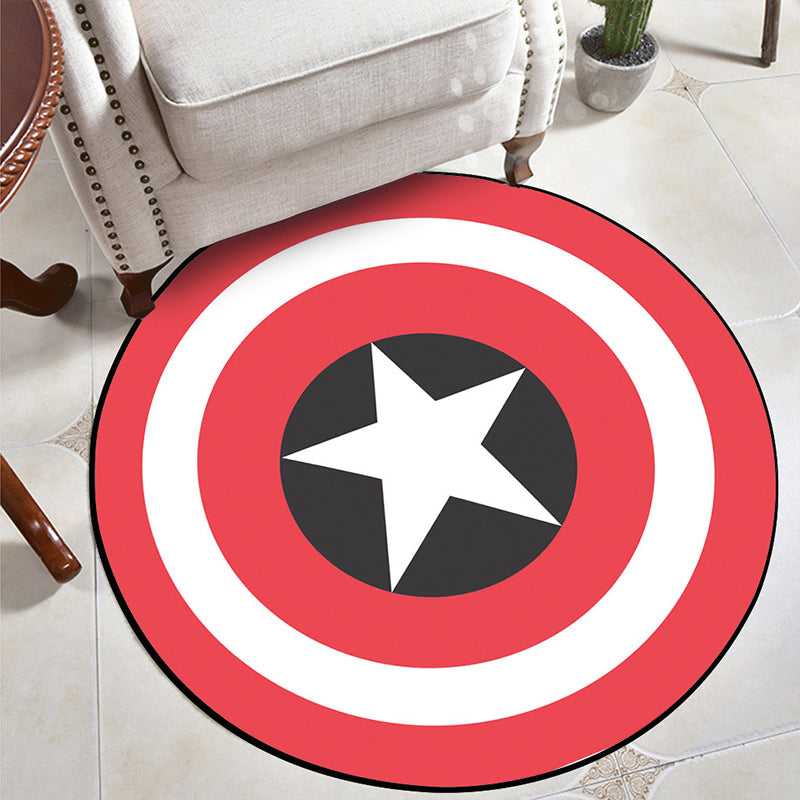 BowLift | Educational Cartoon Rug Multi Colored Pattern Carpet Machine Washable Pet Friendly Non-Slip Back Rug for Kids Room