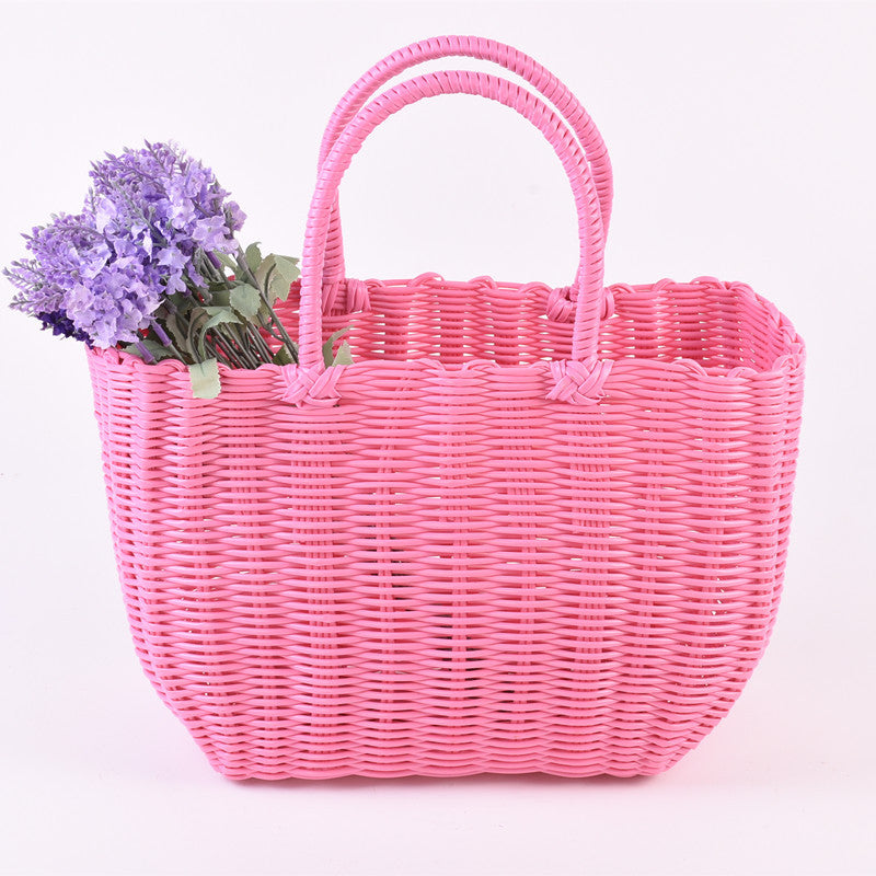 Stylish Woven Beach Bag Bowlift