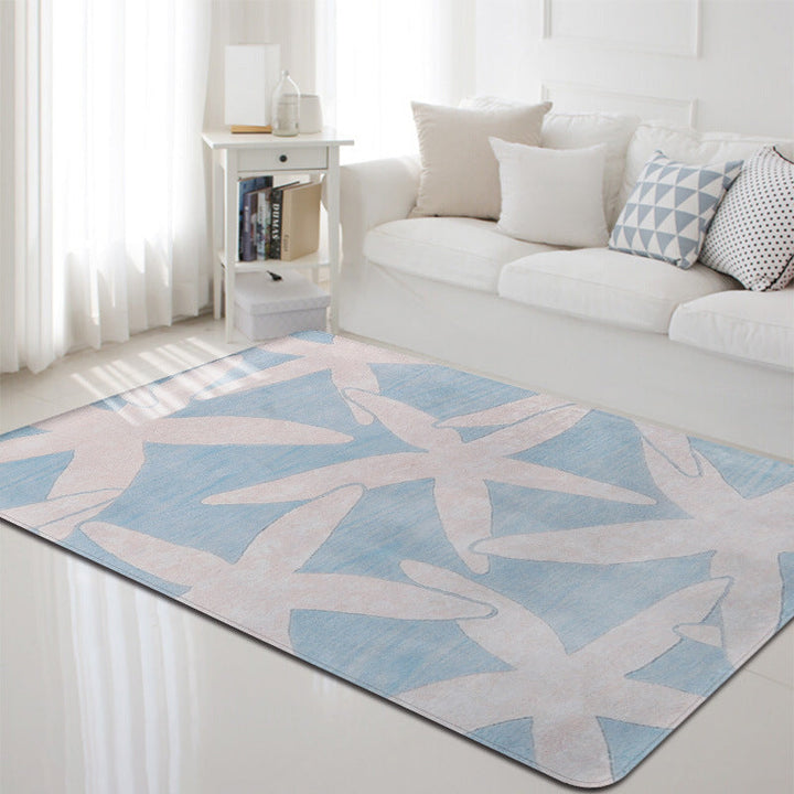 BowLift | Multi-Color Marine Life Rug Polyester Nordic Rug Washable Pet-Friendly Non-Slip Rug for the Living Room