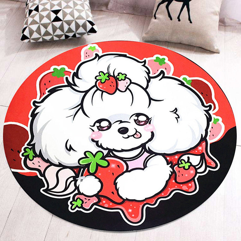 BowLift | Multi-Color Kids Rug Cartoon Animal Rug Polyester Non-Slip Backing Pet-Friendly Machine Washable Rug