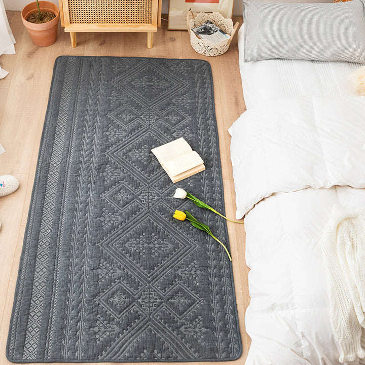 BowLift | Simplicity Living Room Carpet Multicolored Geometric Print Carpet Cotton Easy Care Carpet