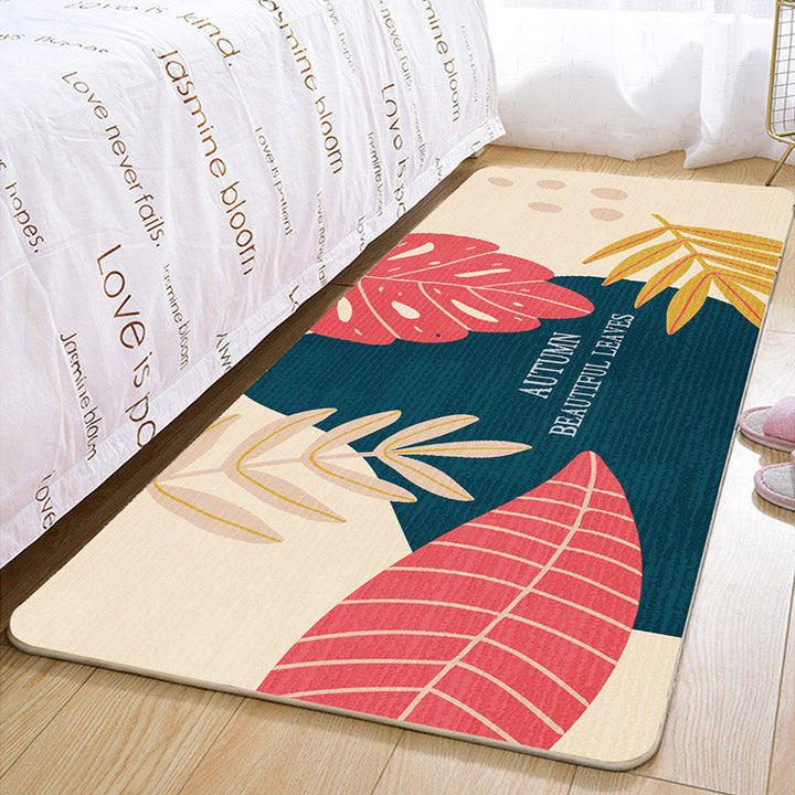 BowLift | Multi-Color Scandinavian Rug Polyester Geometric Rug Non-Slip Stain Resistant Machine Washable Rug for Bedroom