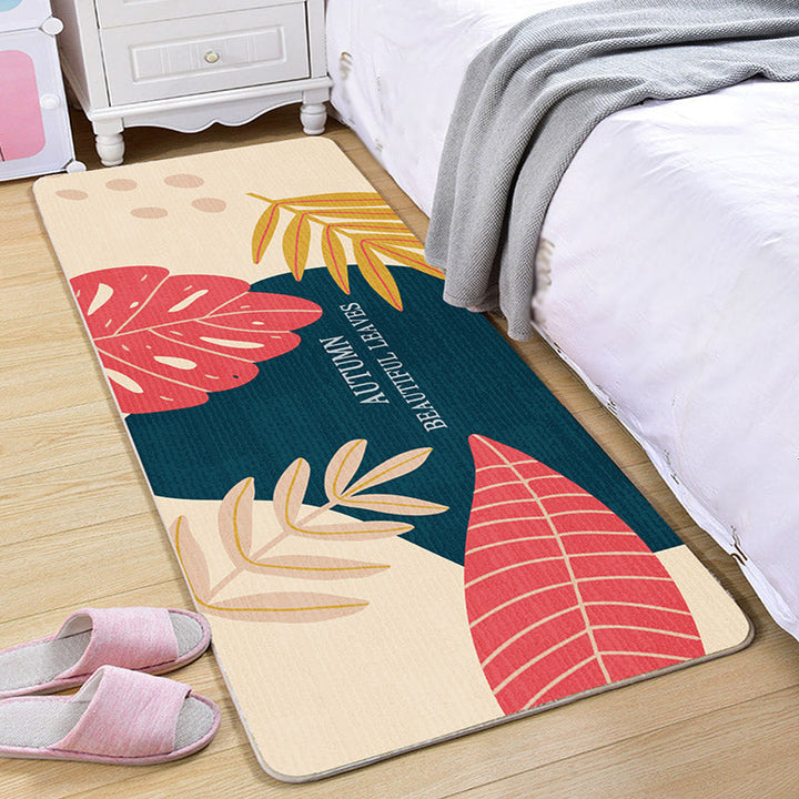 BowLift | Multi-Color Scandinavian Rug Polyester Geometric Rug Non-Slip Stain Resistant Machine Washable Rug for Bedroom