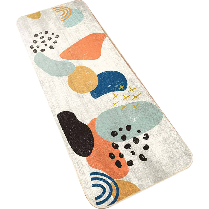 BowLift | Creative Nordic Style Carpet Multicolor Color Block Carpet Stain Resistant Washable Non-Slip Carpet for Girls Room