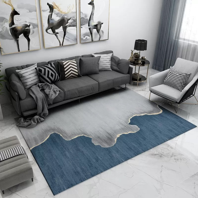 BowLift | Contemporary Abstract Pattern Carpet Multicolor Polypropylene Carpet Non-Slip Pet Friendly Stain Resistant Carpet for Large Room