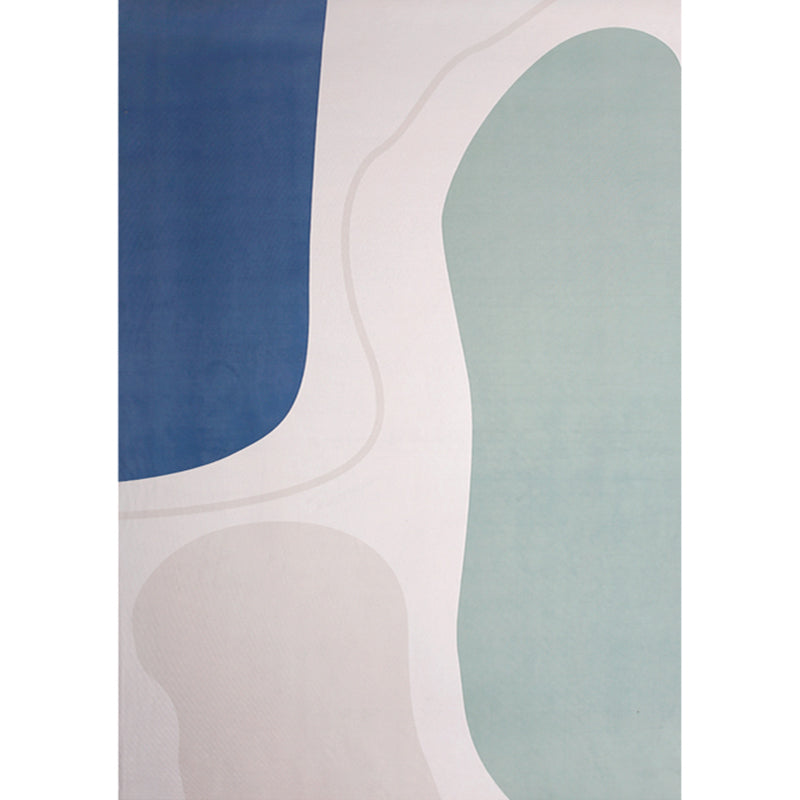 BowLift | Chic Nordic Indoor Carpet Multicolor Curved Lines Art Geometric Carpet Stain Resistant Non-Slip Machine Washable Carpet for Home