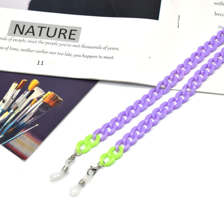 Colorful Plastic Link Eyewear Chain Bowlift