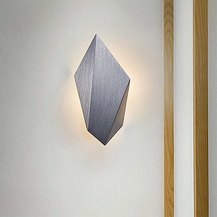 BowLift | Metallic geometric wall-mounted light postmodern 1 light black/gray/white wall lamp fixture