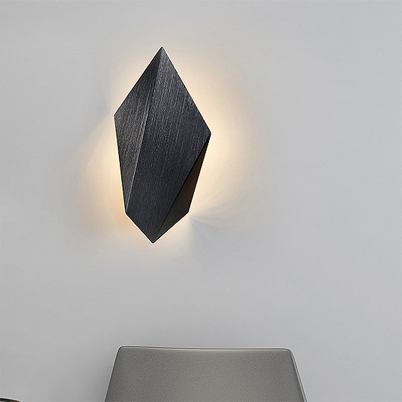 BowLift | Metallic geometric wall-mounted light postmodern 1 light black/gray/white wall lamp fixture