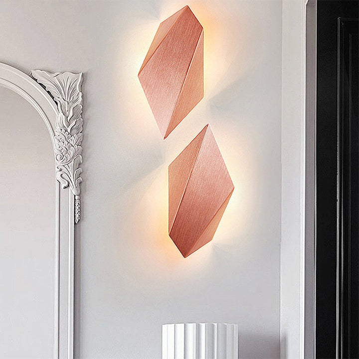 BowLift | Metallic geometric wall-mounted light postmodern 1 light black/gray/white wall lamp fixture
