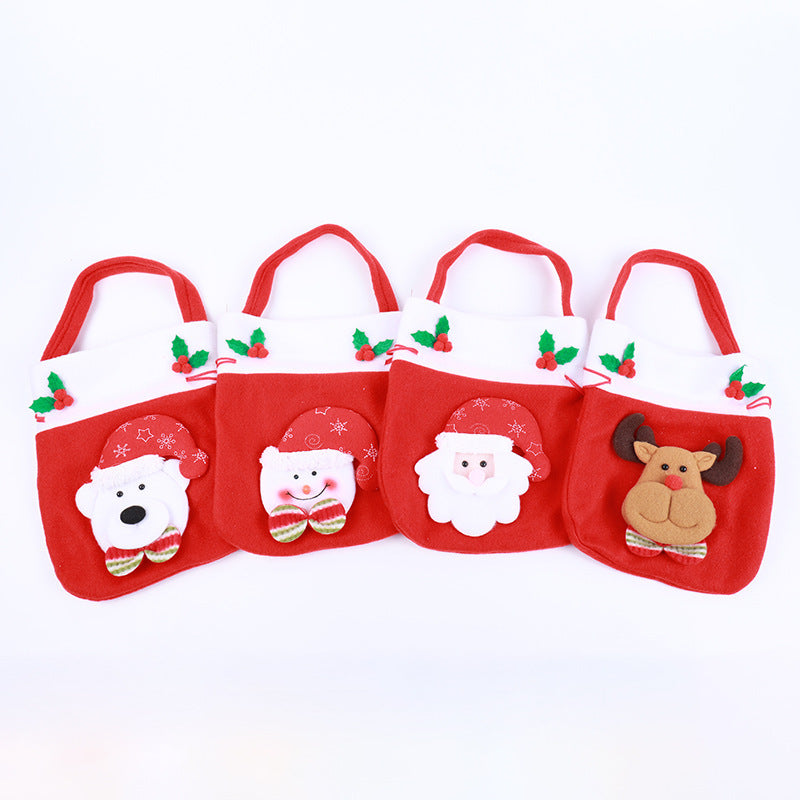 Cute Christmas gnome with gift sack Bowlift