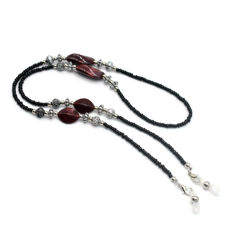 Elegant Beaded Eyewear Holder Chain Bowlift
